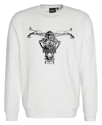 SUDADERA PRINT BLANCA