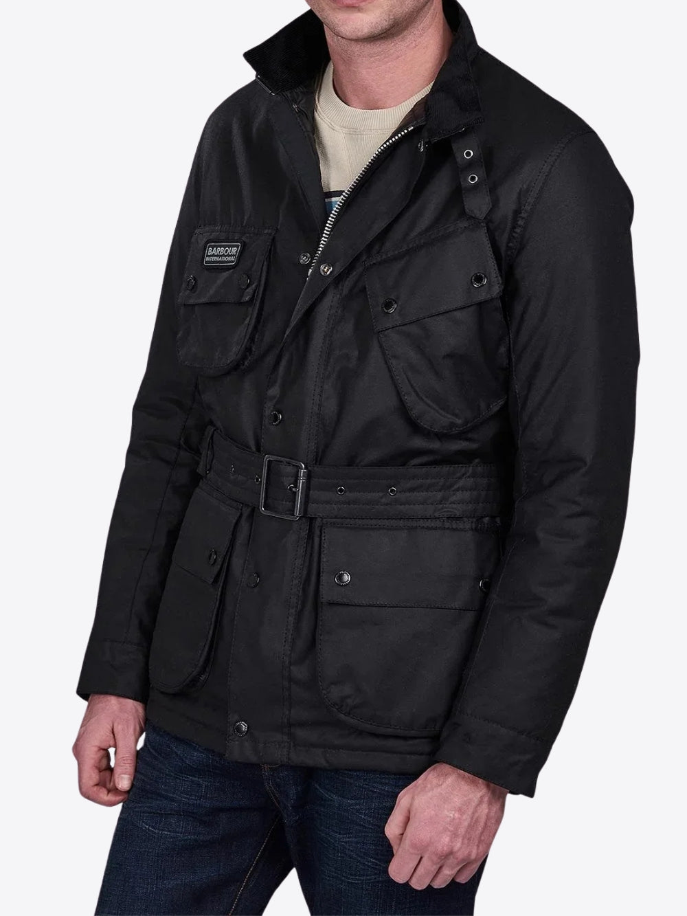 WAXED BELTED JACKET