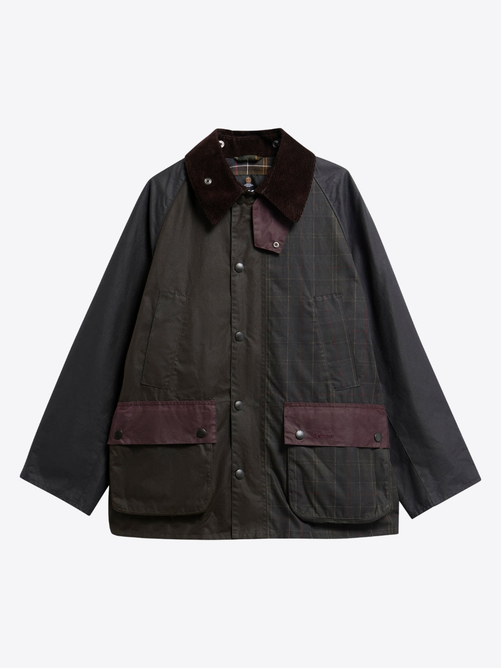 PATCHWORK OVERSIZED BEDALE WAX JACKET