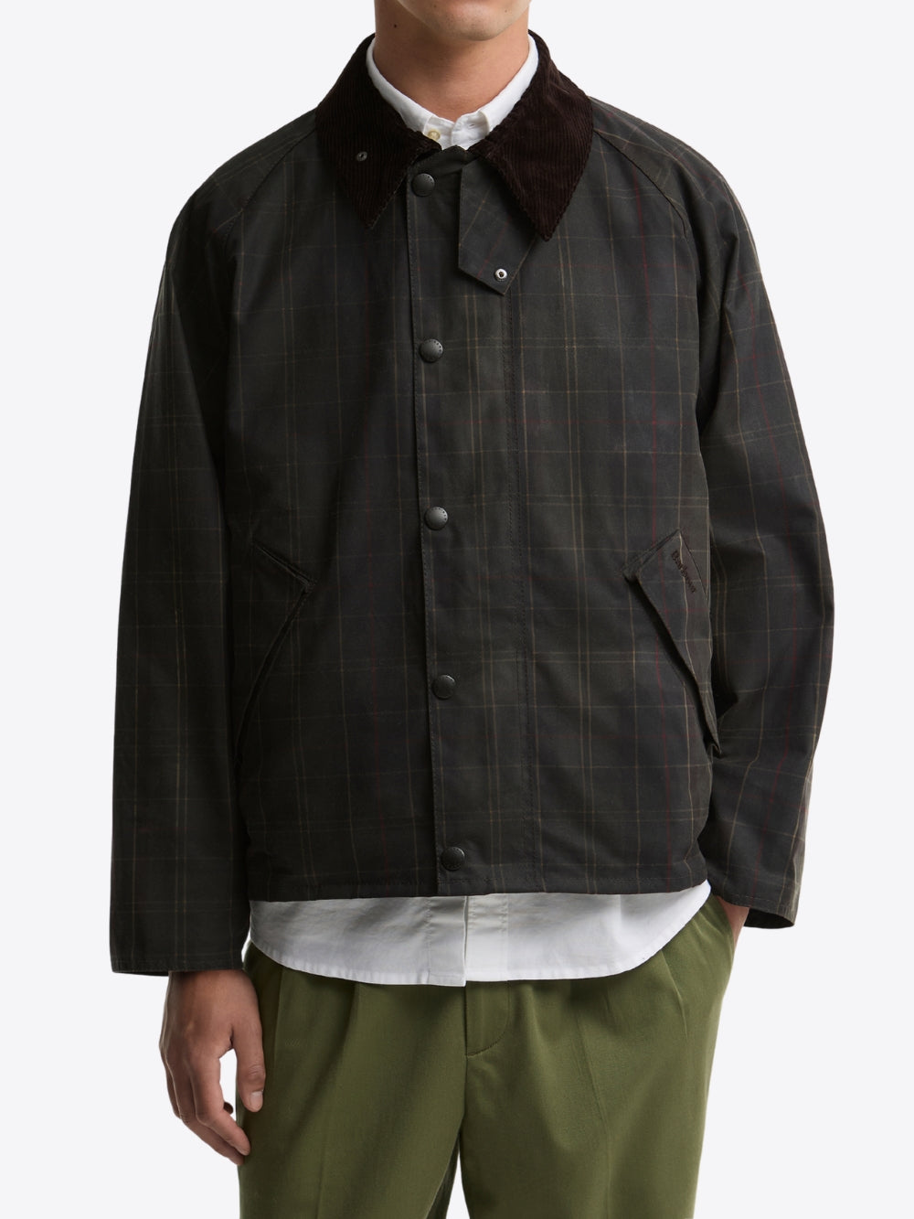 TARTAN TRANSPORT WAX JACKET