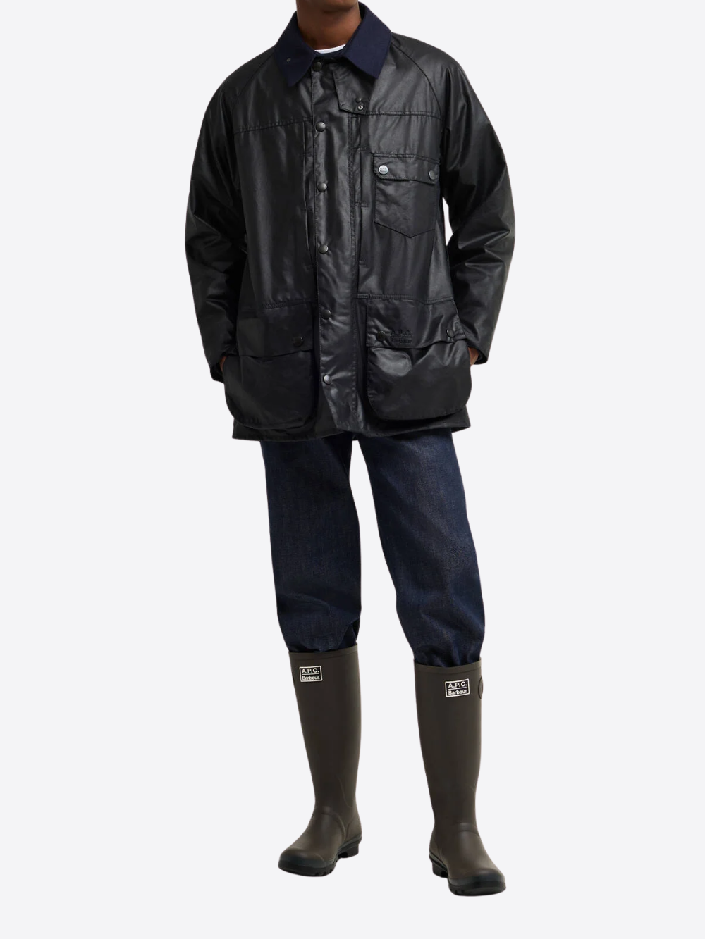 BARBOUR X A.P.C. BEAUFORT WAXED JACKET
