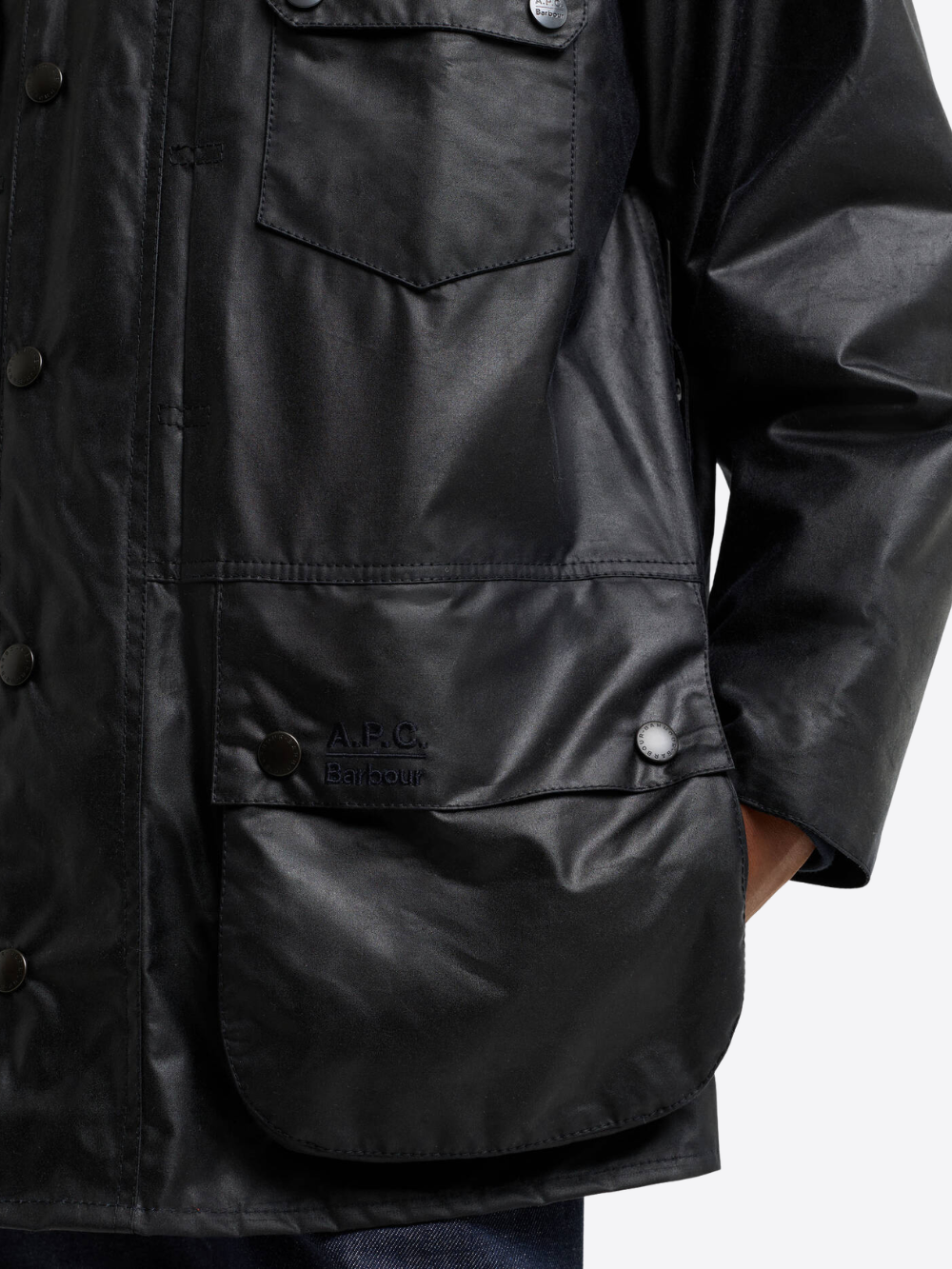 BARBOUR X A.P.C. BEAUFORT WAXED JACKET