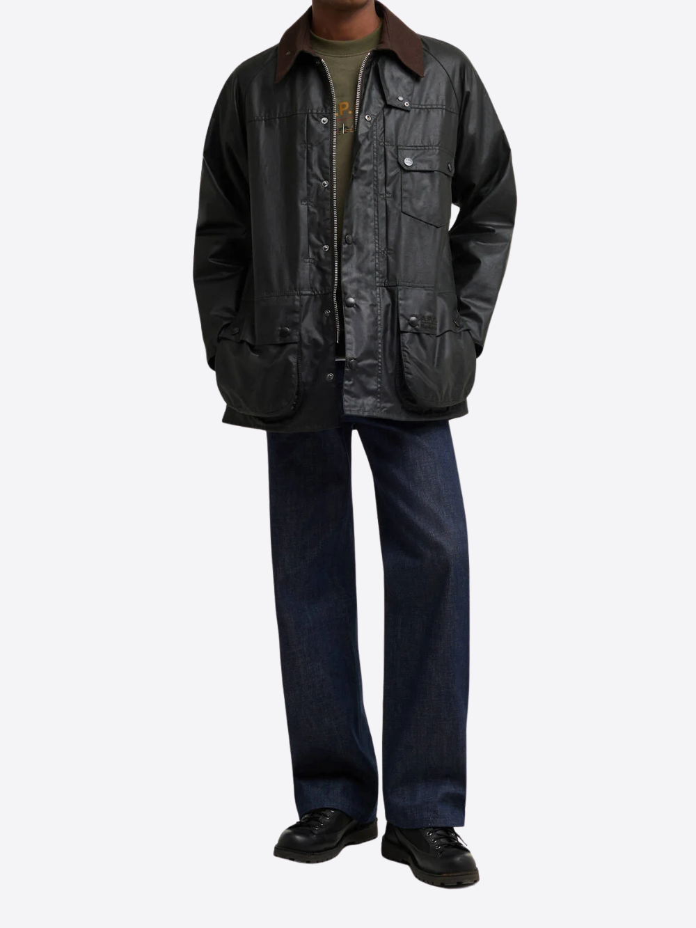 BARBOUR X A.P.C. BEAUFORT WAXED JACKET
