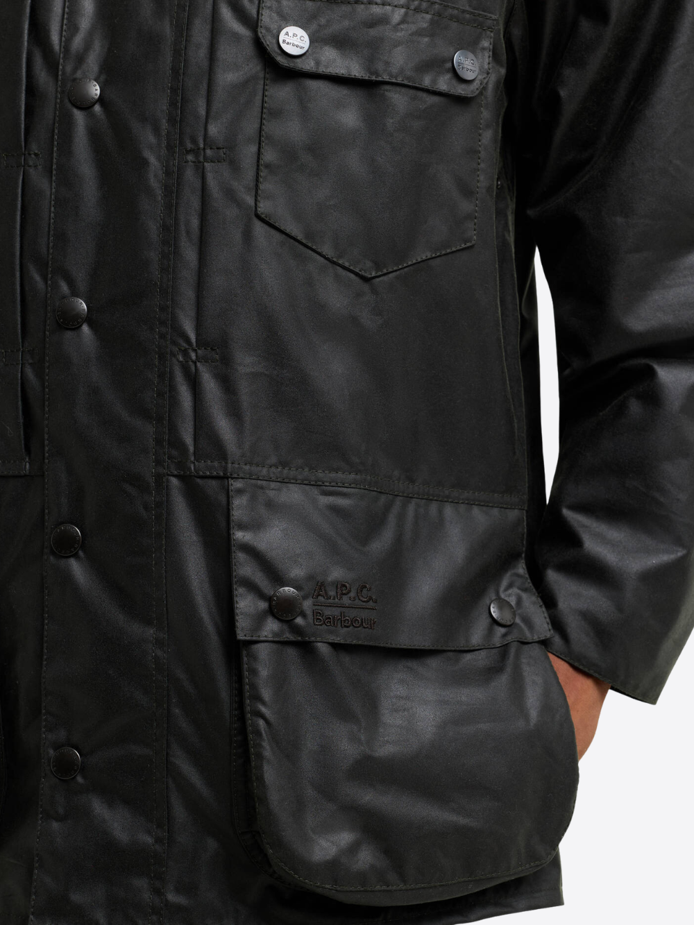 BARBOUR X A.P.C. BEAUFORT WAXED JACKET