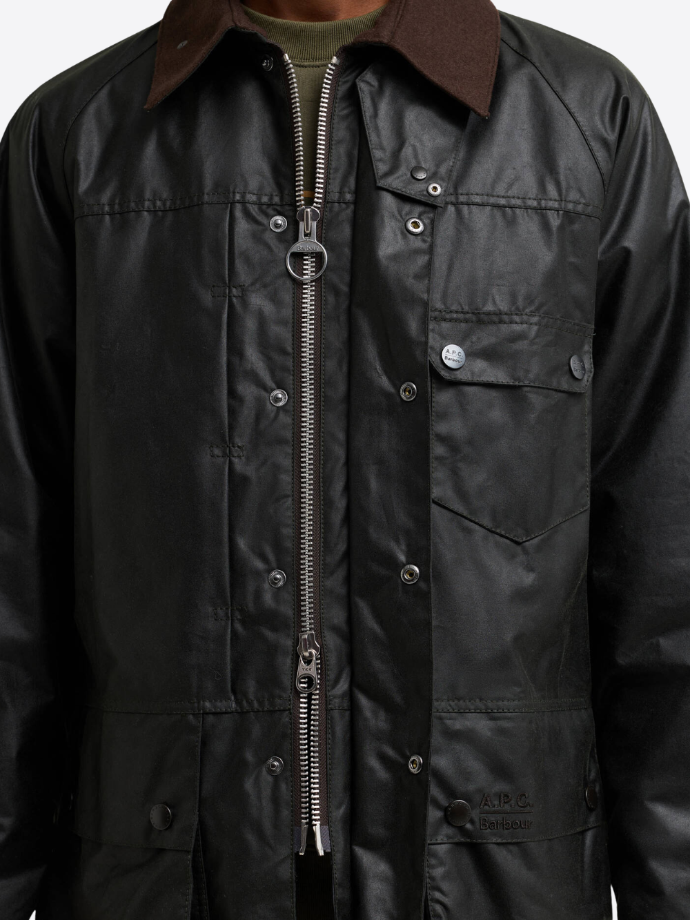 BARBOUR X A.P.C. BEAUFORT WAXED JACKET