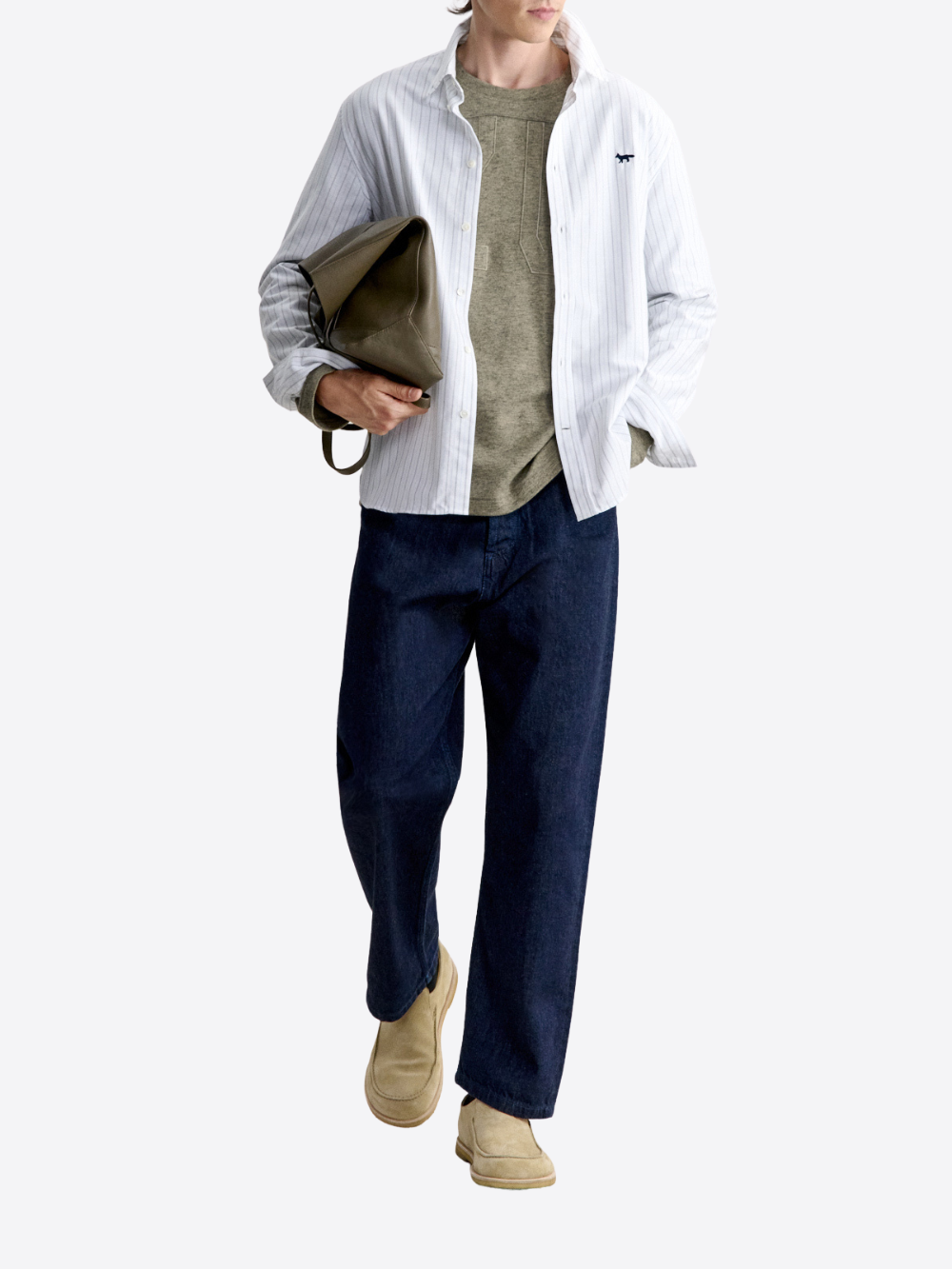 PROFILE FOX STRIPED CASUAL SHIRT