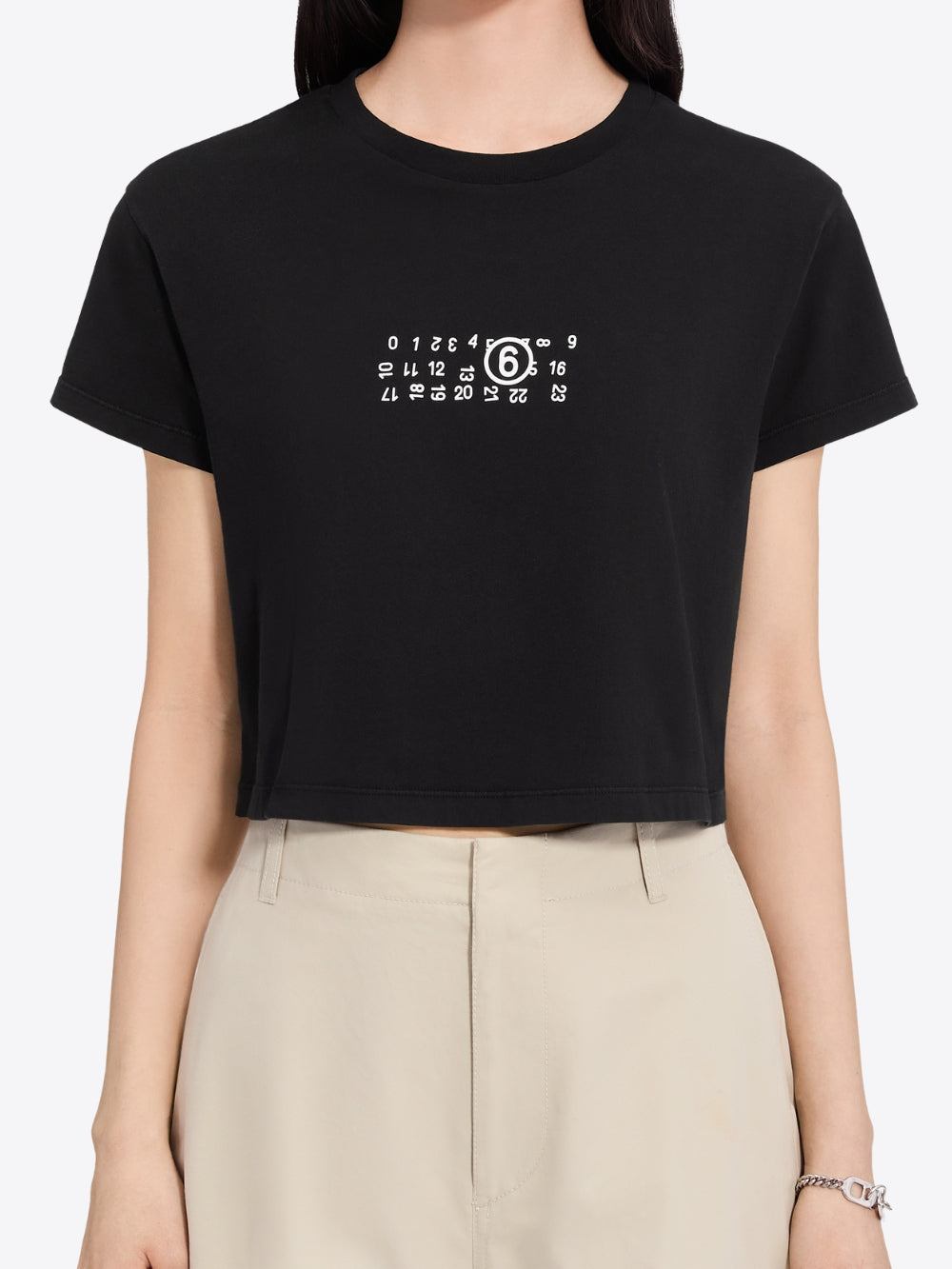 OVERDYED T-SHIRT WITH INVERTED PRINT