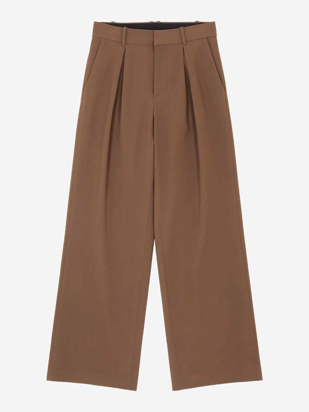 TAILORED PLEATED WIDE-LEG PANTS