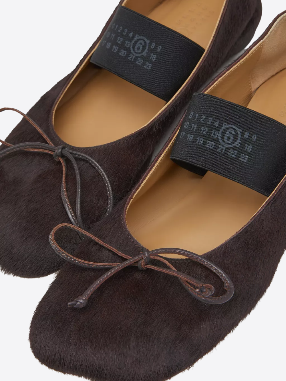 NUMERIC ELASTIC BALLERINAS IN PONYHAIR