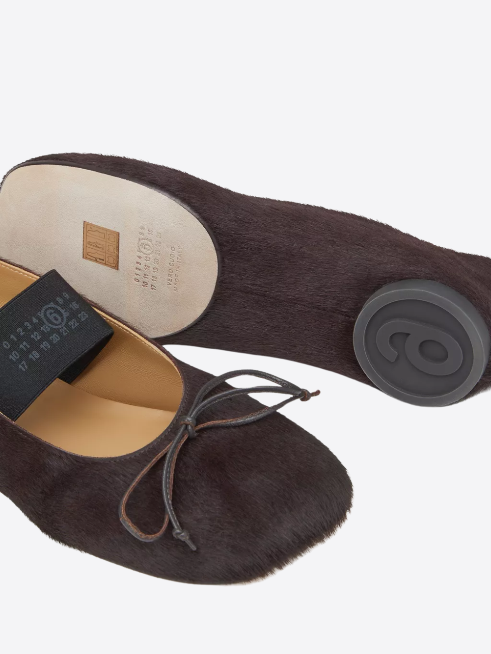 NUMERIC ELASTIC BALLERINAS IN PONYHAIR