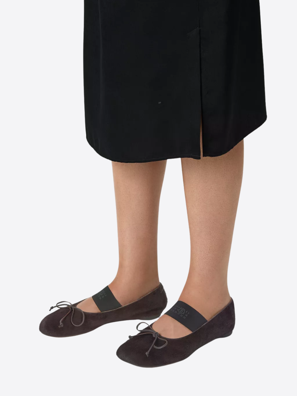 NUMERIC ELASTIC BALLERINAS IN PONYHAIR