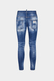 MEDIUM MENDED RIPS WASH SUPER TWINKY JEANS