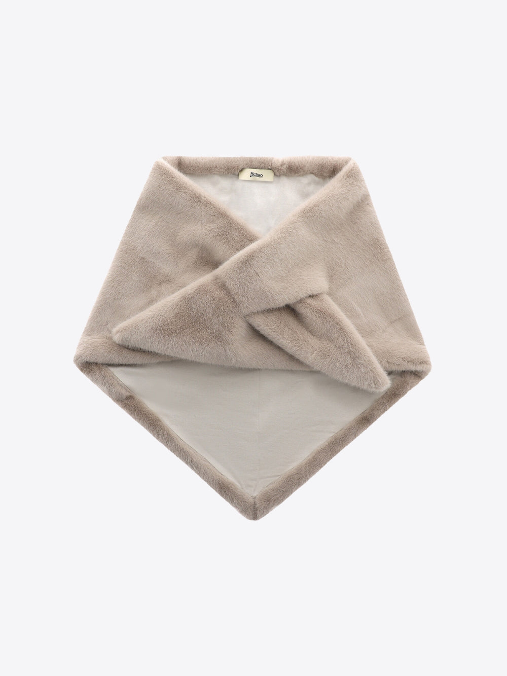 BEAVER-EFFECT FAUX FUR SCARF
