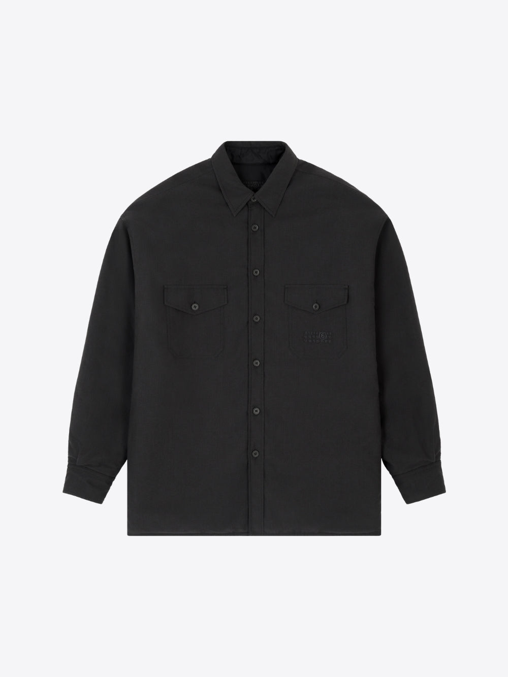 REVERSIBLE WOOL BLEND SHIRT