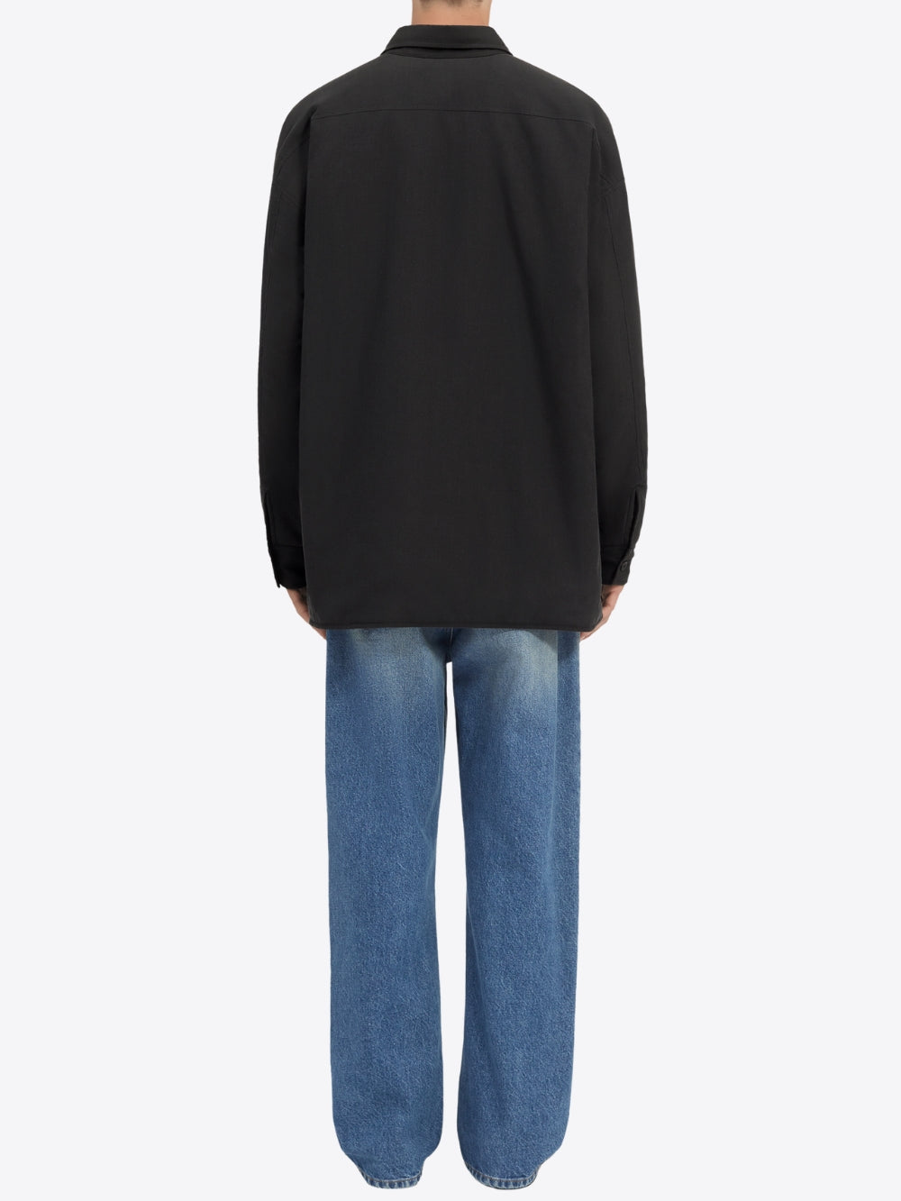 REVERSIBLE WOOL BLEND SHIRT