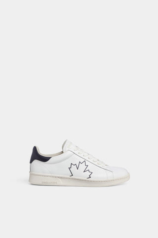 MAPPLE LEAF BOXER SNEAKERS WHITE BLACK