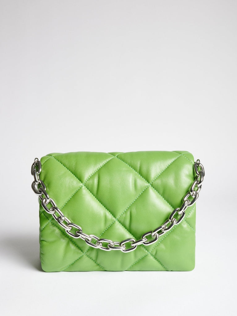 BOLSO ACOLCHADO PIEL VERDE BRYNNIE