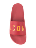 CHANCLAS ICON SLIDES ROJAS