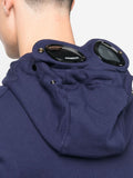 SUDADERA CREMALLERA CAPUCHA GOGGLE LENS NAVY