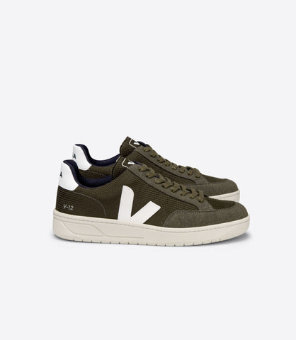 V-12 VEGAN B-MESH OLIVE WHITE